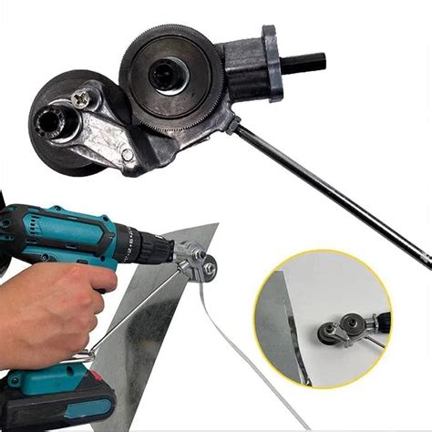 sheet metal shear attachment for drill|cordless drill metal shear attachment.